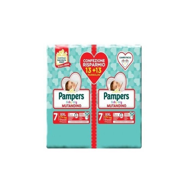 Fater Pampers Baby Dry Mutandina Duo Downcount Xxl 26 Pezzi