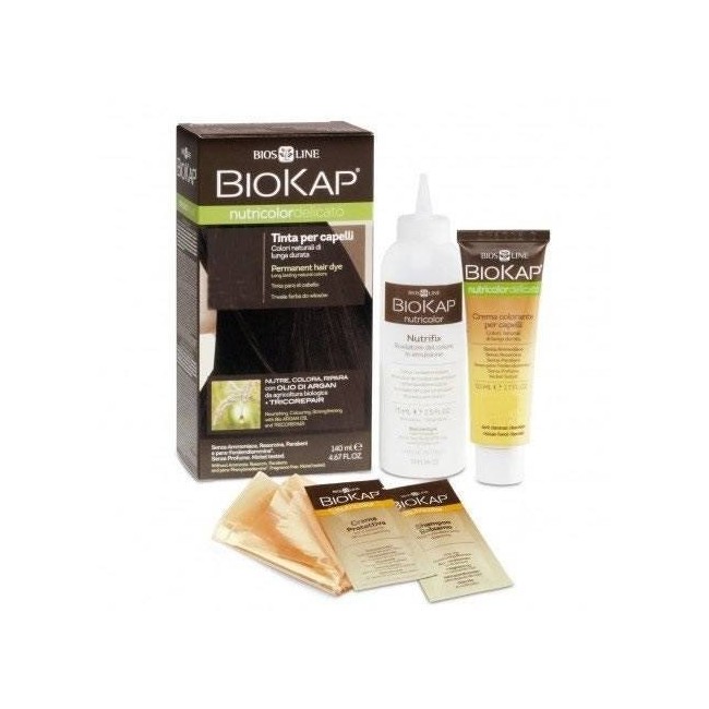 Bios Line Biokap Nutricolor Delicato 6,06 Biondo Scuro Avana Tinta Tubo + Flacone