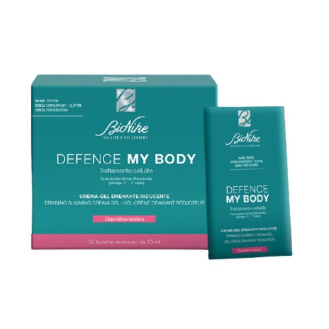 Bionike Crema Gel Drenante Riducente Defence My Body 30 Bustine Da 10 Ml