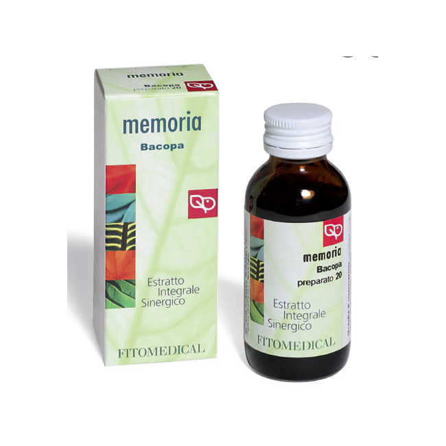 Fitomedical Bacopa Memoria Estratto Integrale Sinergico 60 Ml Preparato 20