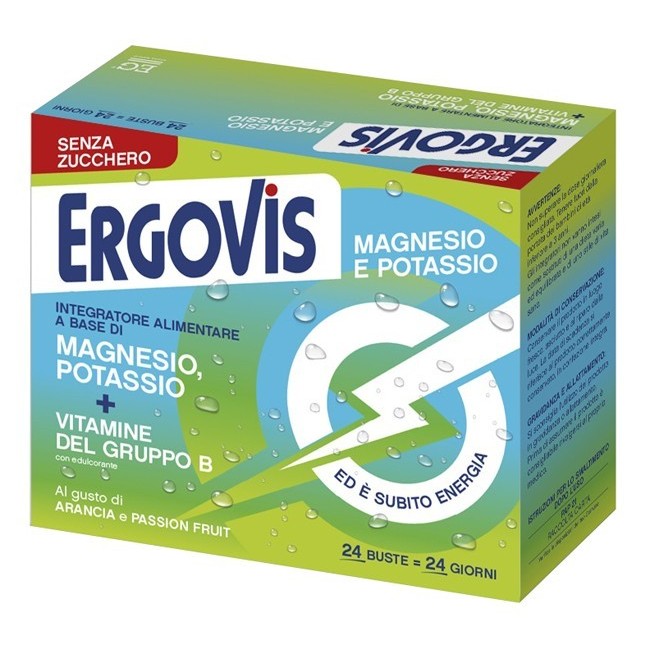 Eg Eurogenerici Ergovis Mg+k Vitamine B Senza Zucchero 24 Bustine