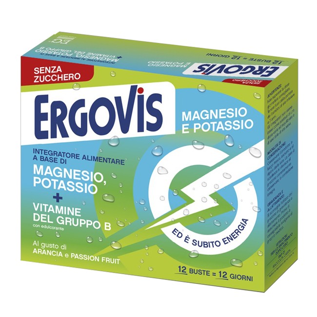 Eg Eurogenerici Ergovis Mg+k Vitamine B Senza Zucchero 12 Bustine