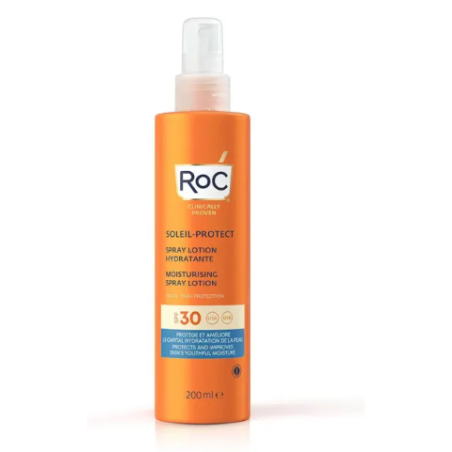 Roc Lozione Spray Solare Corpo Spf 30 Idratante 200 Ml