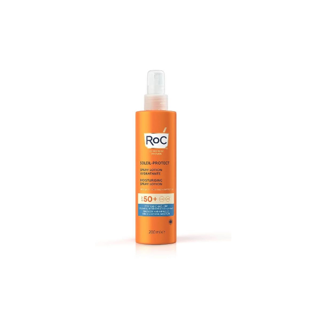 Roc Lozione Spray Solare Corpo Spf 50+ Idratante 200 Ml