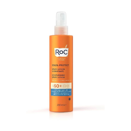 Roc Lozione Spray Solare Corpo Spf 50+ Idratante 200 Ml