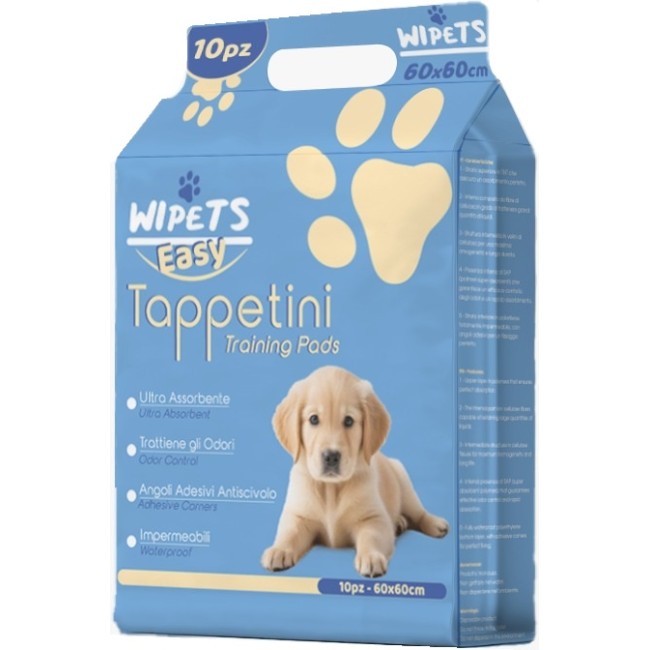 Idrofil Wipets Easy Tappetini Pet Easy 60x60 Cm 10 Pezzi