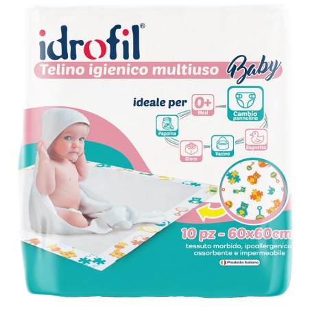 Idrofil Telino Igienico Multiuso Baby 60x60 Cm 15 Pezzi