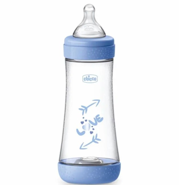 Chicco Biberon P5 300ml Fast Silicone Boy