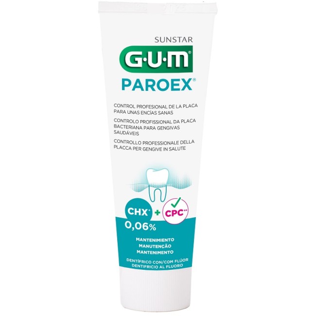 Sunstar Gum Paroex 0,06 Chx Dentifricio Al Fluoro 75 Ml