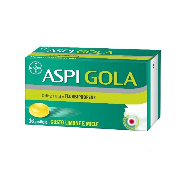 Bayer Aspi Gola 8,75 Mg Pastiglie Gusto Limone E Miele Flurbiprofene