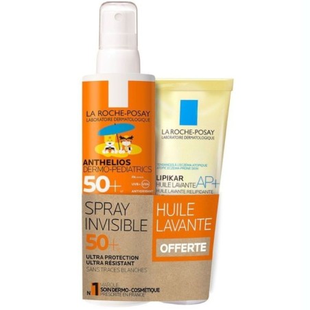 La Roche-posay Anthelios Spray Uvmune Bambino 50+ 200 Ml + Lipikar Olio Detergente Ap+ 100 Ml In Omaggio