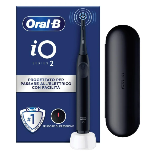 Procter & Gamble Oralb Power Spazzolino Elettrico Io2 Series Night Black + Travel Case