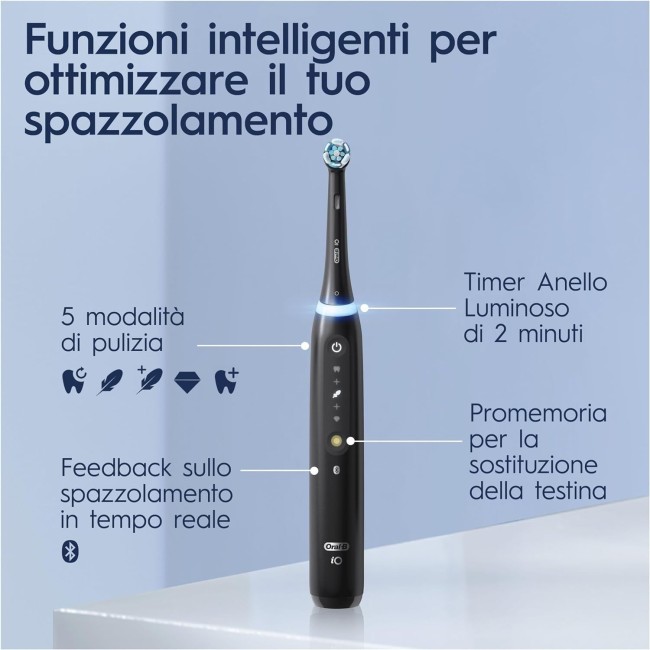 Procter & Gamble Oralb Power Spazzolino Elettrico Io5 S Black