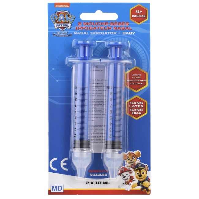 Polyflame Europe Siringhe Irrigazione Nasale Take Care Paw Patrol 2 Pezzi