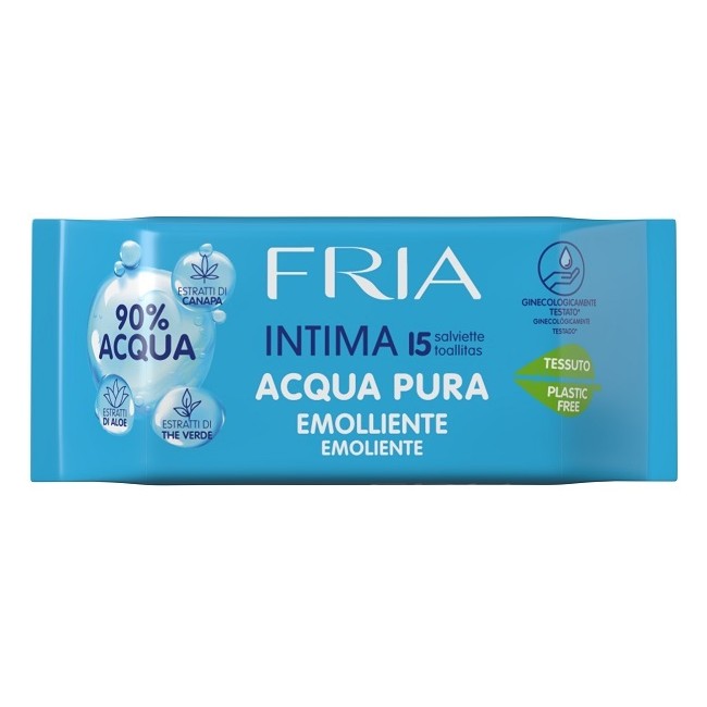 Diva International Fria Intima Acqua Pura Emolliente Salviette 15 Pezzi