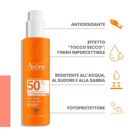 Avène Eau Thermale Avene Solare Spray Spf 50 200 Ml