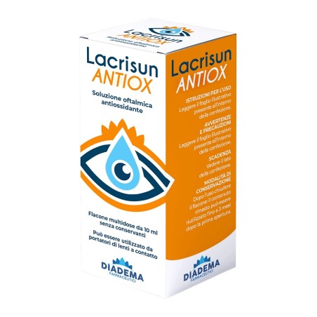 Diadema Farmaceutici Lacrisun Antiox Soluzione Oftalmica Antiossidante Occhi Flacone Multidose 10 Ml