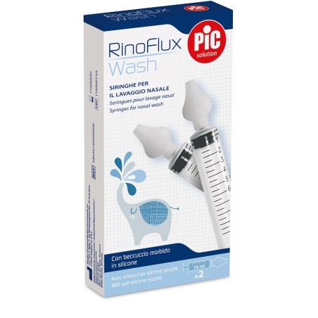 Pikdare Rinoflux Wash Siringhe Lavaggio Nasale 2 Pezzi