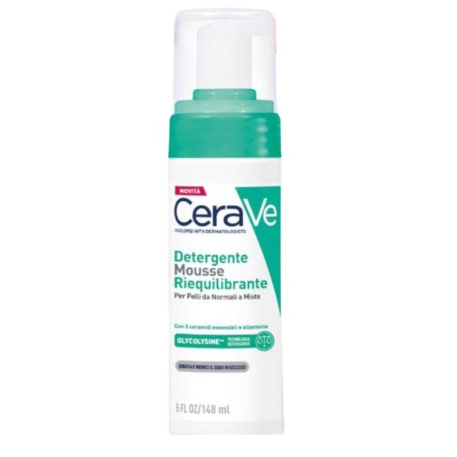 Cerave Mousse Detergente Riequilibrante 148 Ml