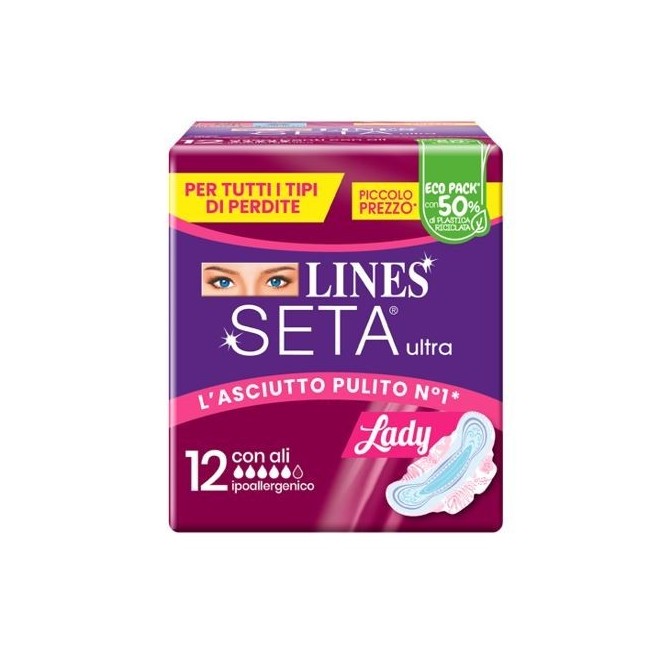 Fater Lines Seta Ultra Assorbenti Lady Ali Dwct 12 Pezzi