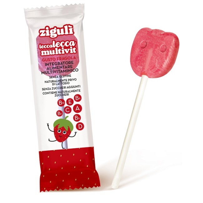 Falqui Ziguli Multivit Lecca Lecca Fragola 8,2 G