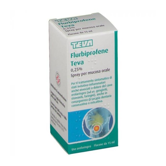 Flurbiprofene Teva 0,25% Collutorio Flurbiprofene Teva 0,25% Spray Per Mucosa Orale