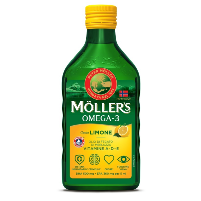 Difar Distribuzione Moller's Omega 3 Olio Limone 250 Ml