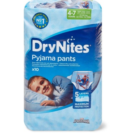 Perfetti Van Melle Pannolino Huggies Drynites 8/13 Anni Boy L 30/48kg 9 Pezzi