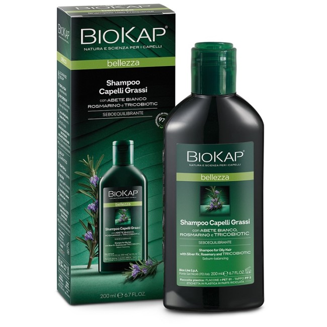 Bios Line Biokap Bellezza Shampoo Capelli Grassi Con Tricobiotic 200 Ml