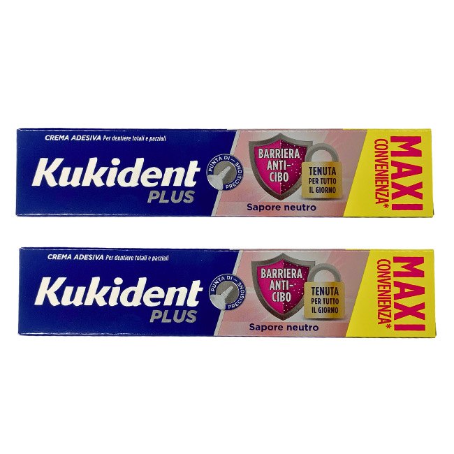 Procter & Gamble Kukident Bipacco Barriera Anti Cibo Neutro 57 G