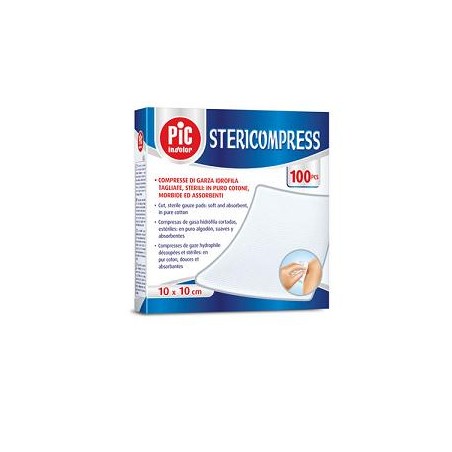 Pikdare Garza Stericompress 20x20 24 Busti Da 25 Pezzi