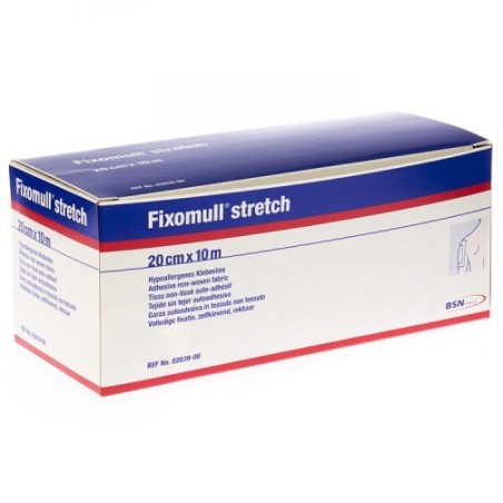 Essity Fascia Autoadesiva Ipoallergenica Fissaggio Cateteri Fixomull Stretch. Supporto In Poliestere Non Tessuto Bianco, Massa I