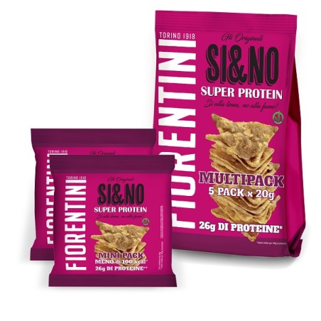 Fiorentini Alimentari Si&no Super Protein Triangoli 5 Monoporzioni Da 20 G
