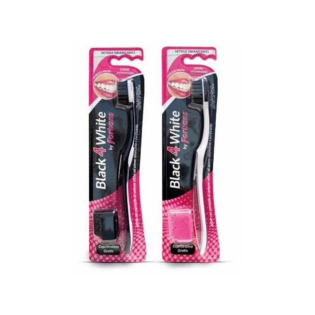 Uragme Forhans Spazzolino Black4white Setole Carbone