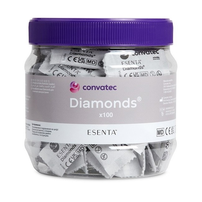 Convatec Bustine Gelificanti Antiodore Per Stomia Esenta Diamonds 100 Pezzi