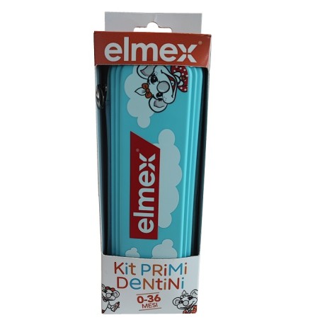Colgate Elmex Kit Primi Dentini 0-36 Mesi 1 Elmex Bimbi Dentifricio 50 Ml + 1 Elmex Spazzolino Bimbi Educativo New 0-3 Anni