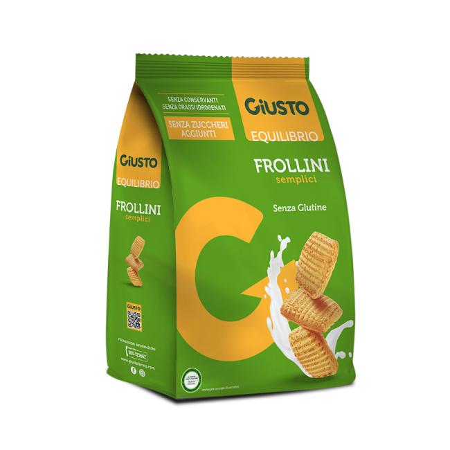Farmafood Giusto Senza Glutine Frollini Semplici 250 G