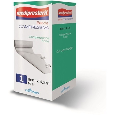 Corman Benda Medipresteril Compressione Forte M4,5x8cm Tesi