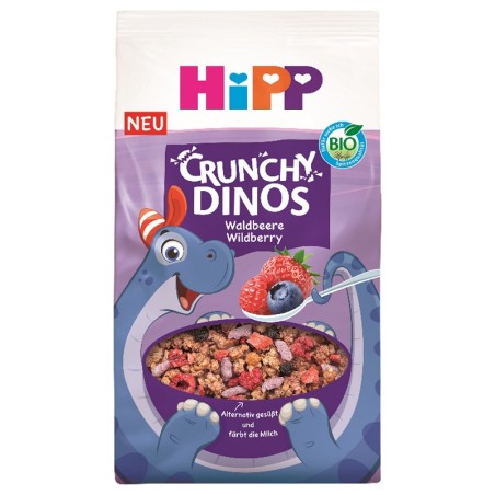 Hipp Crunchy Dinos Frutti Di Bosco 300 G