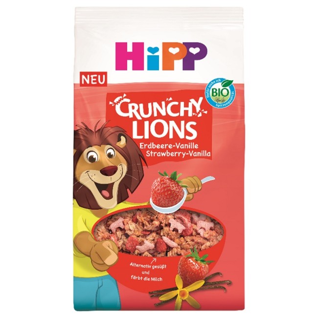 Hipp Crunchy Lions Fragola & Vaniglia 300 G
