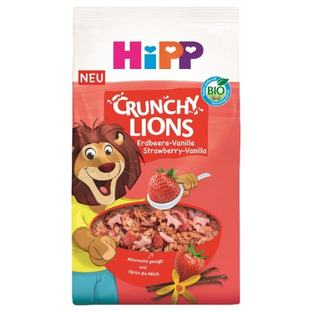 Hipp Crunchy Lions Fragola & Vaniglia 300 G