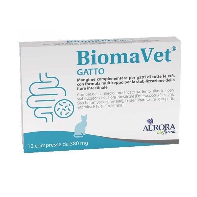 Aurora Biofarma Biomavet Gatto 380mg 12 Compresse