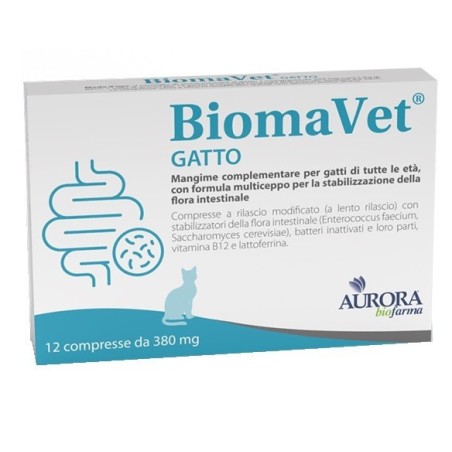 Aurora Biofarma Biomavet Gatto 380mg 12 Compresse