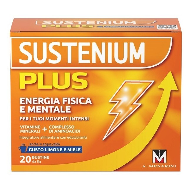 Menarini Sustenium Plus Limone E Miele 20 Bustine Da 8 G