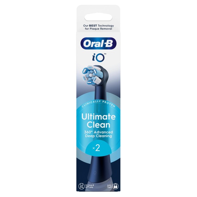Procter & Gamble Oralb Power Refill Io Ultra Clean Black 2 Pezzi
