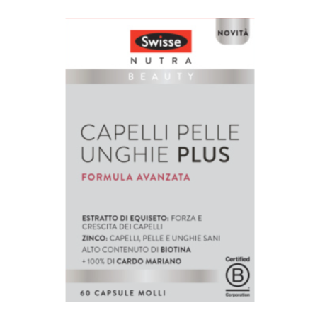 Health And Happiness Swisse Capelli Pelle Unghie Plus 60 Capsule Molli
