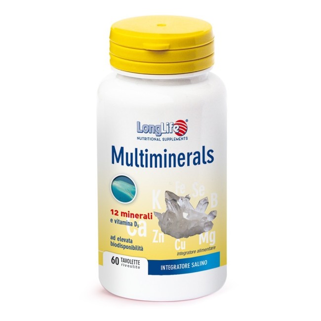 Longlife Multiminerals 60 Tavolette Rivestite