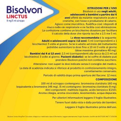 Opella Healthcare Bisolvon Linctus 8 Mg/5 Ml Sciroppo - Gusto Cioccolato-ciliegia Bromexina Cloridrato