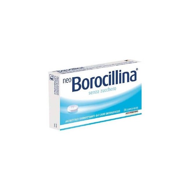 Alfasigma Neo Borocillina 1,2 Mg + 20 Mg Pastiglie Senza Zucchero 2,4 Diclorobenzil Alcool, Sodio Benzoato