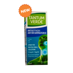 Angelini Tantum Verde Antisettico E Antinfiammatorio 1,5 Mg/ml + 5 Mg/ml Spray Per Mucosa Orale, Soluzione Benzidamina Cloridrat